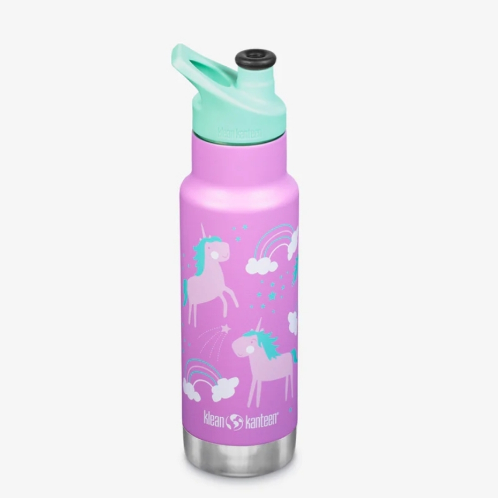 NWT: Klean Kanteen Insulated Kid Classic Unicorn 12 oz Water Bottle 🦄